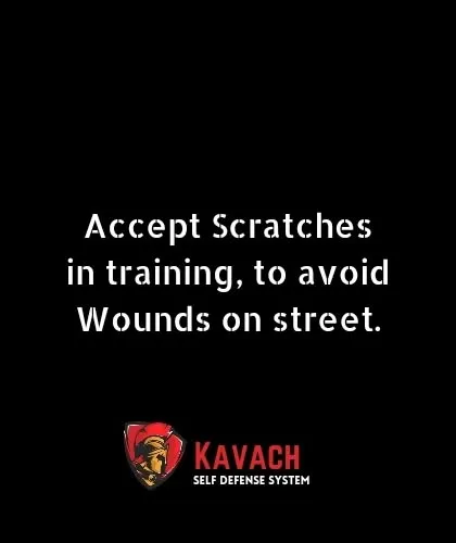 This is a core principle of our training philosophy. Accept scratches in training to avoid wounds on the street. Realistic practice prepares you for real-world consequences.