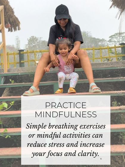 As a busy mom, I know how important mindfulness is. Simple breathing exercises or mindful activities, even for a few minutes, can significantly reduce stress and increase your focus and clarity for the day ahead.