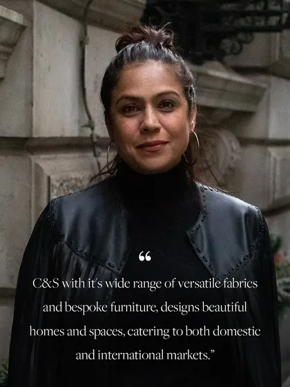 A quote from my feature with Cottons & Satins. I believe their versatile fabrics and bespoke furniture are essential in bringing my vision for beautiful, personal spaces to life.