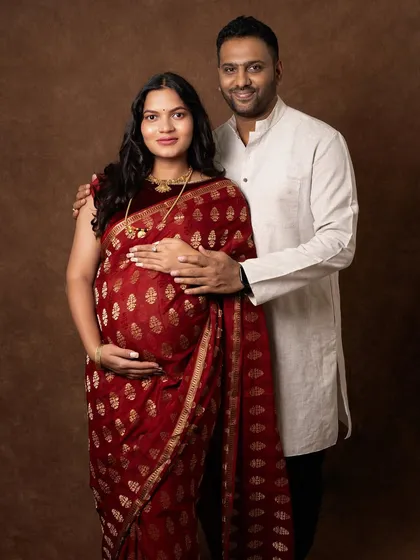 There is a unique grace in celebrating your pregnancy in a traditional saree. I help you style these sessions to feel both timeless and deeply personal, honoring your heritage as you step into motherhood.