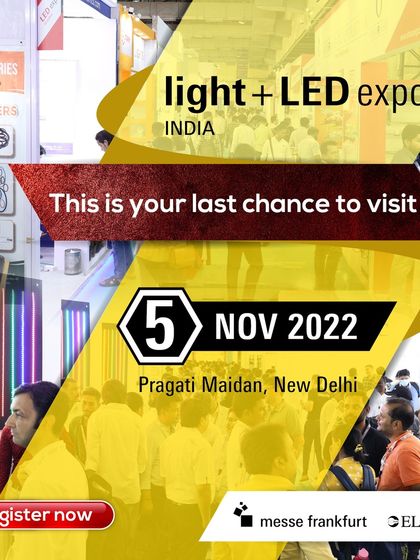 This is your last chance to visit. A graphic overlay on a busy show floor scene creates urgency for attendees on the final day.