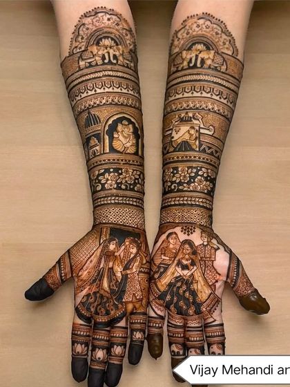 Vijay Singh - Bridal Mehndi Portrait & Storytelling Mehndi photo 16