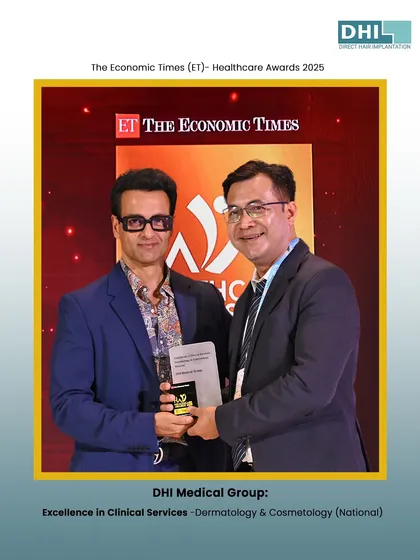 **Recognized for Excellence in Clinical Services:** We are honored to receive the Healthcare Award from The Economic Times for Excellence in Dermatology & Cosmetology. This award validates our commitment to providing the highest standard of patient care and clinical innovation.