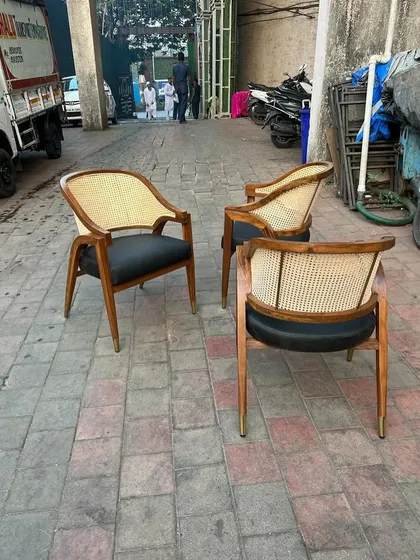 Another angle of the commercial dining chairs.