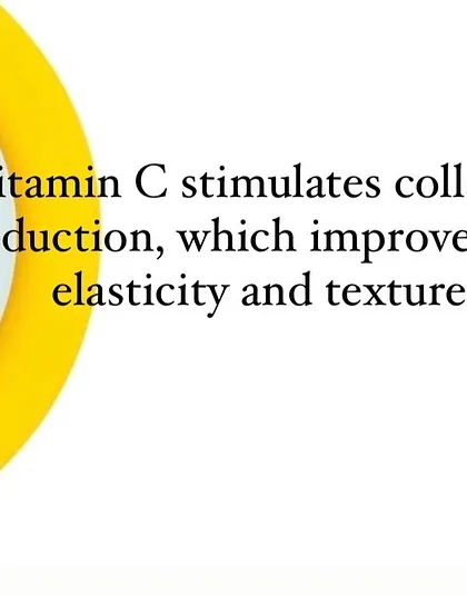 Vitamin C is essential for stimulating collagen production, which improves skin elasticity and texture.