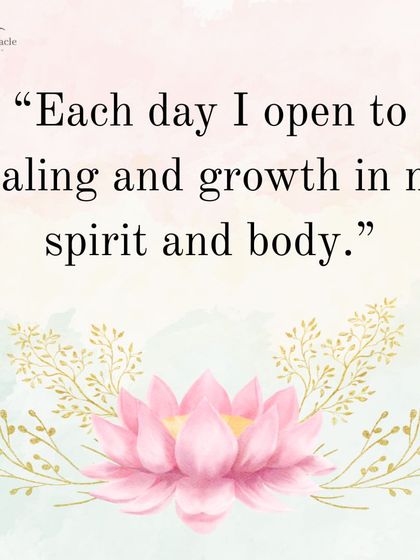 This is a powerful affirmation to start your day. By opening yourself to healing and growth in your spirit and body, you set the intention for renewal and well-being.