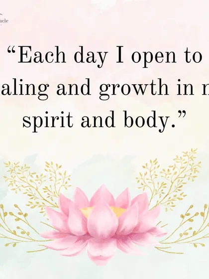 This is a powerful affirmation to start your day. By opening yourself to healing and growth in your spirit and body, you set the intention for renewal and well-being.