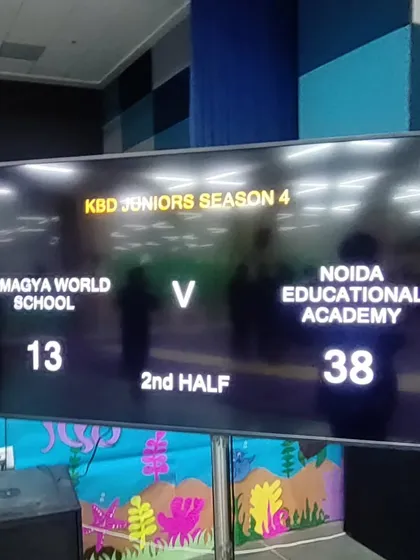 The scoreboard tells the story. A dominant win for my team at the KBD Juniors Season 4, winning by a 25-point margin.
