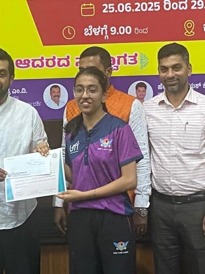 A proud moment for another one of our winners at the state ranking tournament.