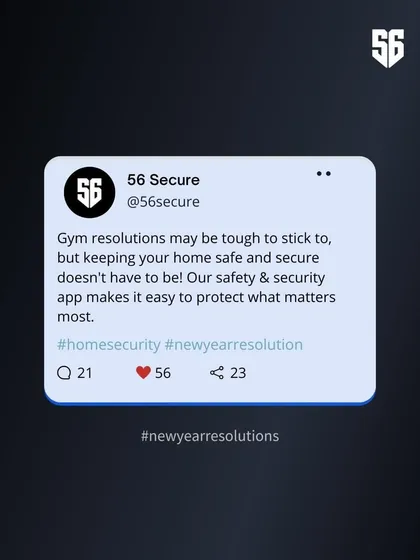 Gym resolutions may be tough to stick to, but keeping your home safe is easy with our app. Make home security a top priority and protect what matters most.