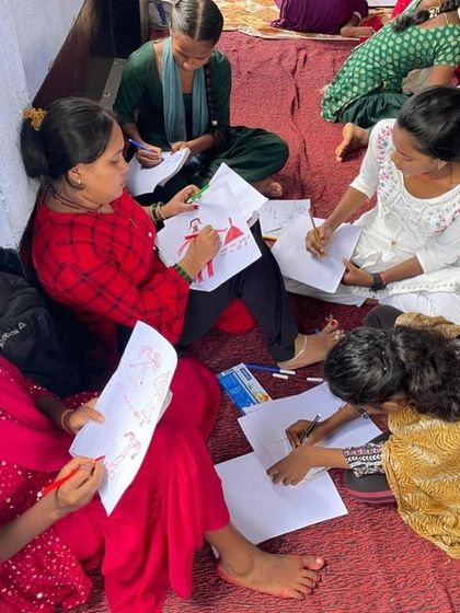 Anupama - Art Workshop & Event Facilitation Humaar Kahaani, Humaar Rang: Art with Girls in Bihar photo 3