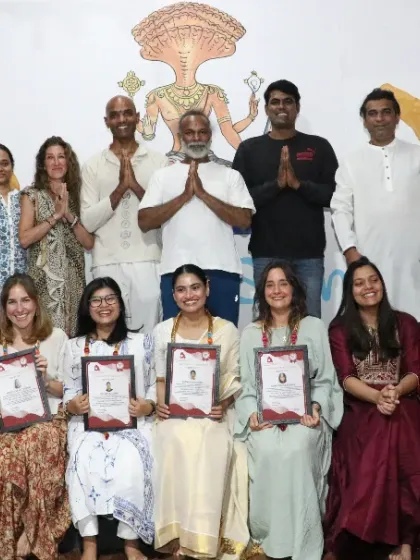 Celebrating the graduates of our 200-hour Yoga Teacher Training Course. Their journey as teachers is just beginning.