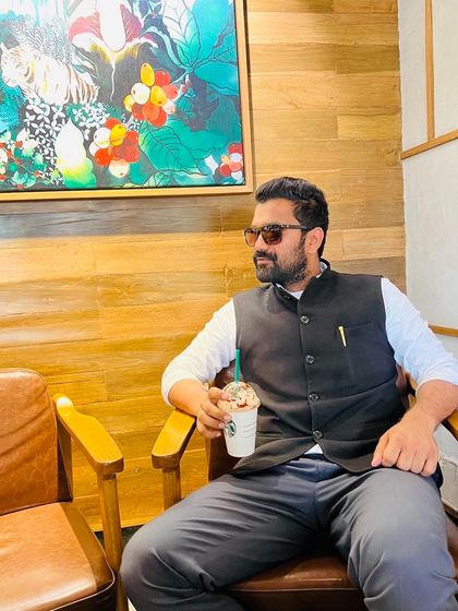 Taking a break with a coffee. I believe life isn't about finding yourself, it's about creating yourself through your actions and choices.