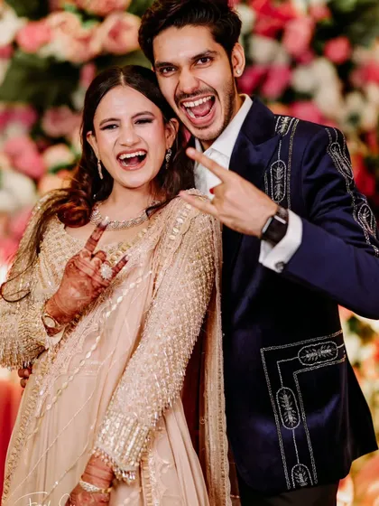 Pure, uninhibited fun at the reception. We love capturing these candid moments of laughter and energy that show the couple's true personalities.