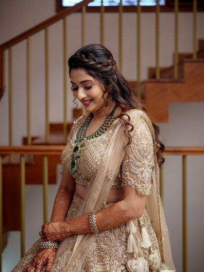 Meraj Couture - Luxury Occasion Wear Gilded & Golden Lehengas photo 34