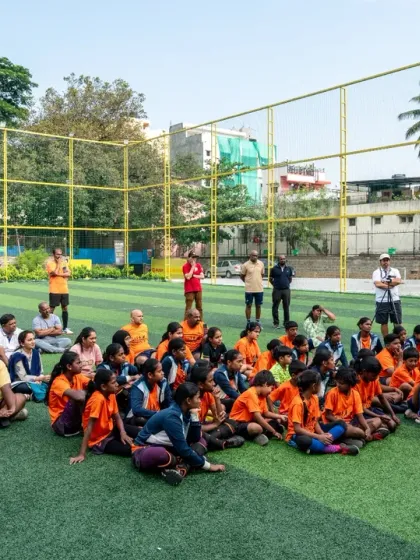 Nutrition is a key part of our curriculum. Here, renowned sports nutritionist Ryan Fernando conducts an engaging session with our young players, teaching them how to fuel their bodies for peak performance.