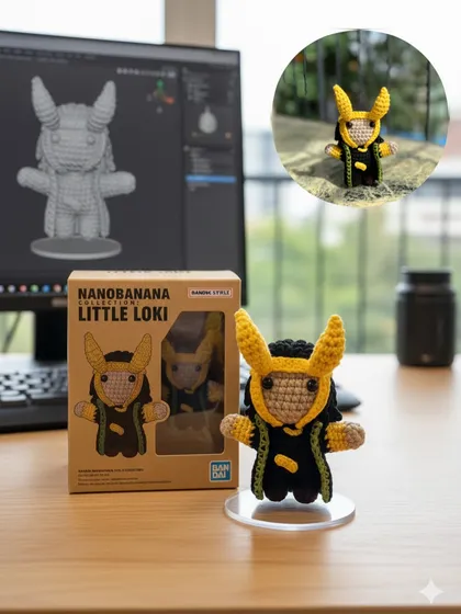 A closer look at my handmade Loki figurine. I used a 3D model and reference images to capture his likeness, and I'm really proud of how this little God of Mischief turned out.