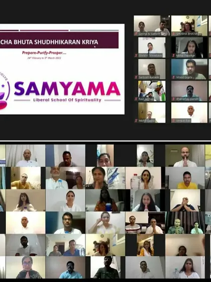 Our global community connects through virtual workshops like this Pancha Bhuta Shudhhikaran Kriya. Seekers from around the world join us online to learn, heal, and evolve together under our guidance.