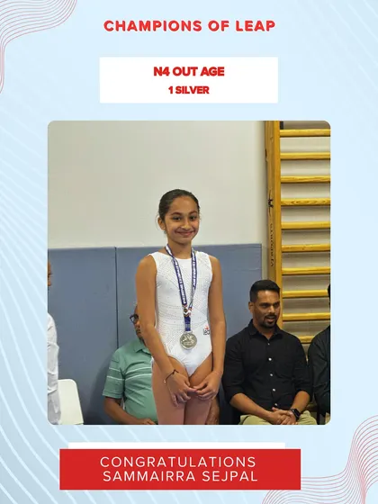 A wonderful performance by Sammairra Sejpal, who won a silver medal in the N4 Out Age category.