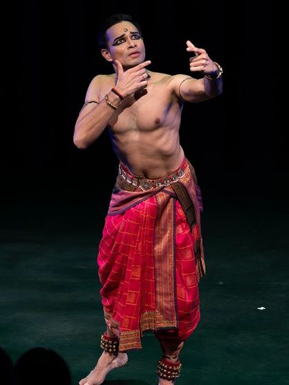 An expressive moment from my Canada tour, capturing the 'bhava' or emotion of the piece.