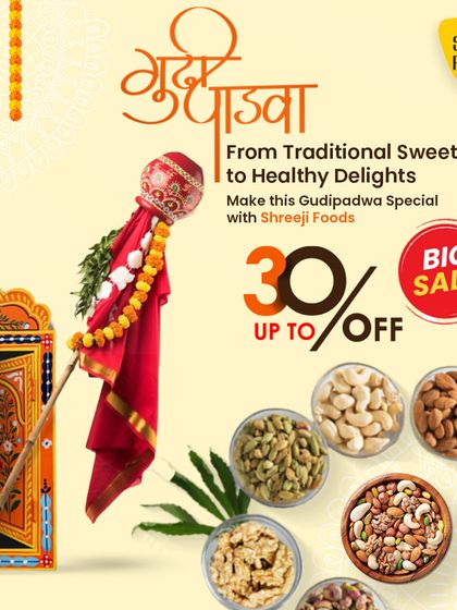 Make this Gudi Padwa special with my healthy delights. From traditional sweets to wholesome dry fruits, it's a great way to welcome the new year.