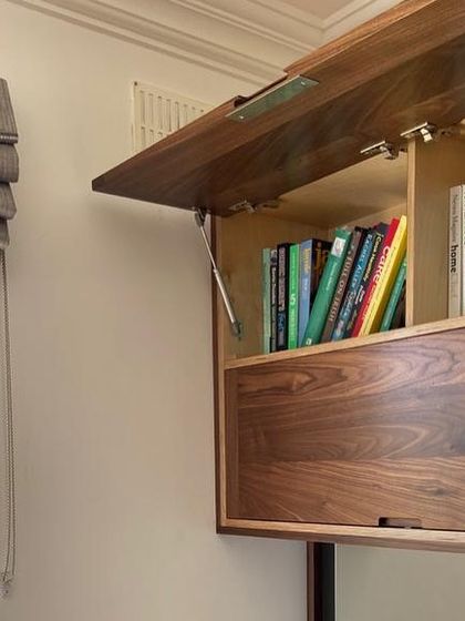 Beveledge - Bespoke Fitted Cabinetry Project Spotlight: Walnut & Oak Drinks Cabinet photo 5