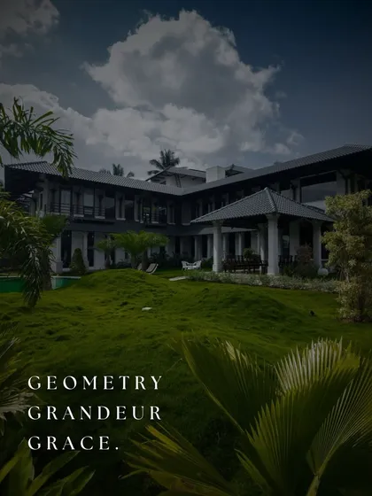 Geometry, Grandeur, Grace. This timeless retreat is crafted with precision and harmony, set within a rolling green landscape that complements its classic architectural form.