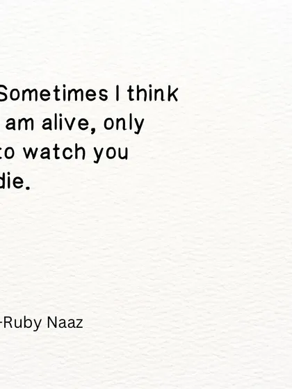A provocative line of poetry that asks a deep question: Why do you think you are alive?