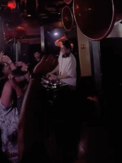 The view from the console at Kitty Ko, one of Bangalore's premier nightlife spots. I thrive on the energy of these large, dynamic club environments.