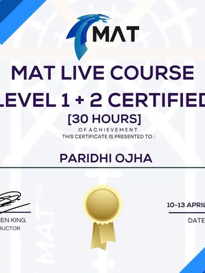 I am now Level 1 and 2 certified in the Movement Assessment Tool (MAT). This system allows me to collect objective data on movement, strength, and balance to create even more precise rehab and training programs.