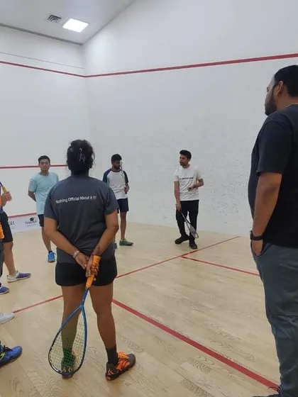 Our adult players listening intently during a one-day camp with guest coach Ravi Dixit. We believe in continuous learning for players of all ages.