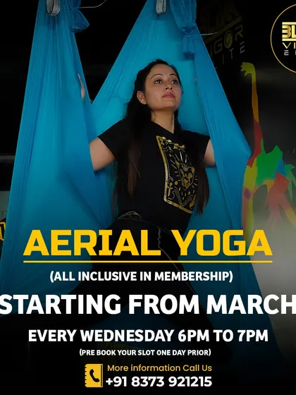 Our Aerial Yoga classes are starting, and they're included in your membership. Join us every Wednesday to learn how to fly and find a new perspective on fitness.