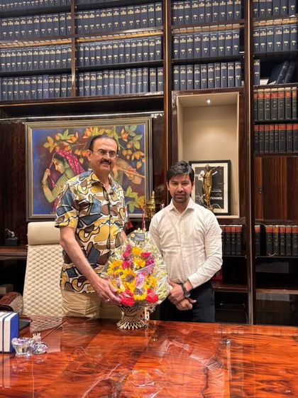 Extending birthday wishes to Mr. Vikas Singh. Beyond the celebration, I had a productive discussion with him on a range of legal topics, and his guidance is always invaluable.