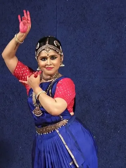 This pose, with the hand in a specific mudra, is part of a larger narrative. Every gesture in Bharatanatyam has a meaning, contributing to the rich vocabulary we use to tell stories without words.