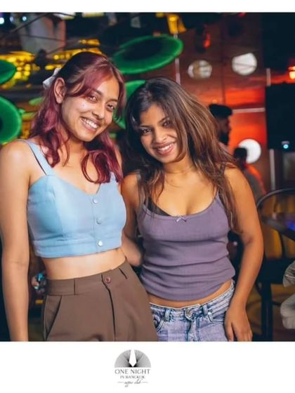 Friends enjoying the old school tunes. The energy of a retro night is infectious and always positive.