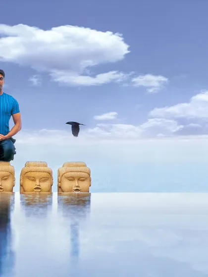 A surreal and conceptual portrait of the Khiladi himself, Akshay Kumar. This shoot was about moving beyond a standard celebrity portrait to create a piece of art that is memorable and thought-provoking.