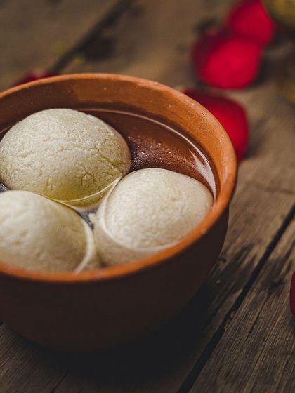 Who would want just one piece? Our Sponge Rasgullas are so soft and spongy, they absorb the syrup perfectly.