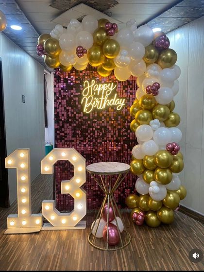 Special Entry - Private Party & Milestone Decoration Elegant Birthday & Anniversary Setups photo 50