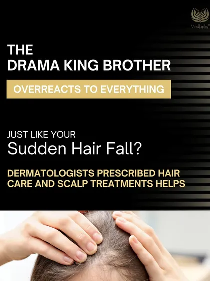 Is your sudden hair fall as dramatic as your drama king brother? Just like every sibling is different, every hair problem has a unique solution. Happy Raksha Bandhan!