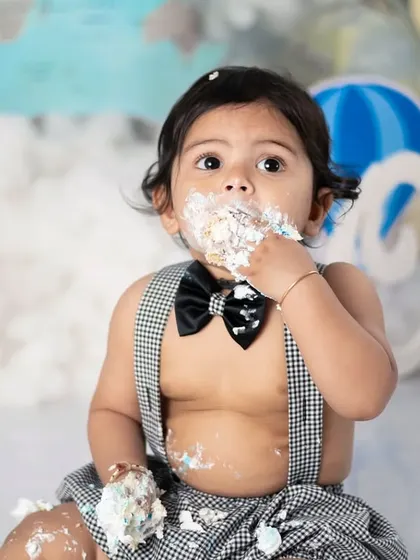 Nothing says "I'm one!" quite like a cake smash. We love the pure, messy, unpredictable fun of these sessions and focus on capturing your baby's genuine delight.