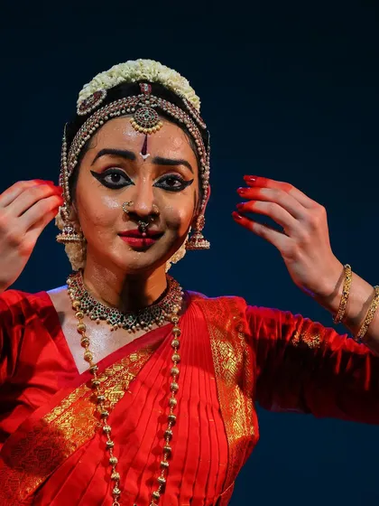 Abhinaya, or facial expression, is where dance transcends movement and becomes storytelling. In this piece, 'Venkatesha Shreesha', I sought to convey the deep devotion and emotion of a devotee's prayer.