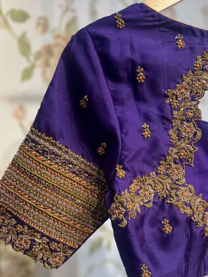 Chaithu Gowda - Custom Designer Ethnic Wear Custom Embroidered Blouses photo 103