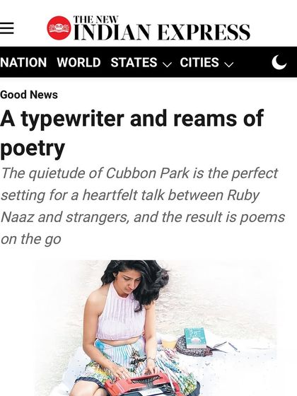 Another look at the wonderful article by The New Indian Express. Seeing my work recognized fills me with limitless love and gratitude for everyone who has shared their stories with me.