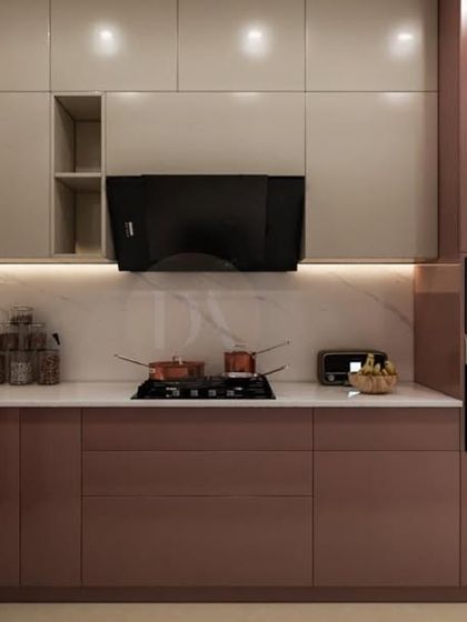 We love experimenting with color in the kitchen. This design uses a beautiful pastel mauve for the cabinets, creating a soft and inviting space that is a refreshing change from typical neutrals.