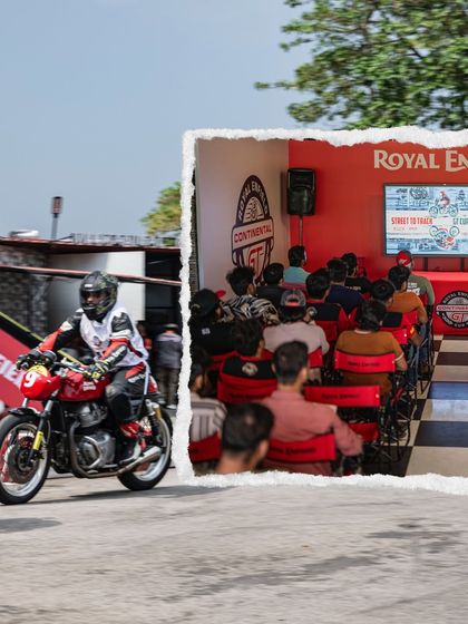 A collage showing a classroom session and on-track action at the Delhi Zonal Selection.