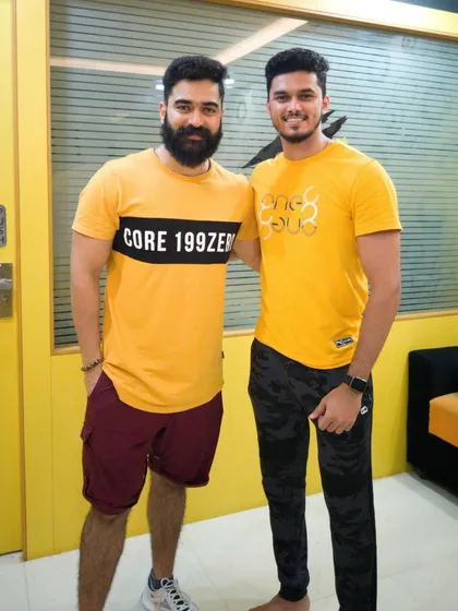Another shot with Shine Shetty. My gym is becoming a go-to fitness hub for well-known personalities in the area who are serious about their well-being.