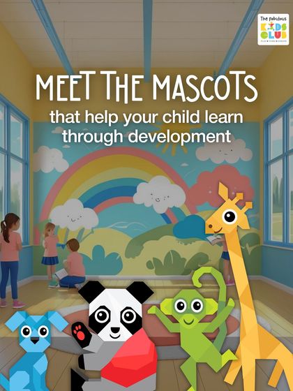 Meet the mascots that help your child learn. Each of our four characters represents a different area of development that we focus on through play.