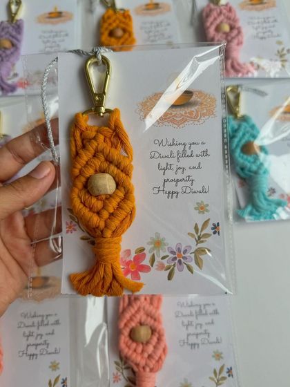 Shikha Agarwal - Handmade Party Favors & Bulk Gifting Macrame Keychains & Charms photo 3