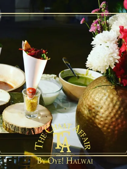 We pair fresh flowers with our food presentations, like this Bhel Puri served in traditional paper cones. We understand that presentation is just as important as taste for a truly memorable gala event.