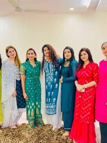 The wonderful women of my legal team during our office festivities. Their contribution and perspective are invaluable to our firm's success.